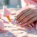 cotton candy chrome nails