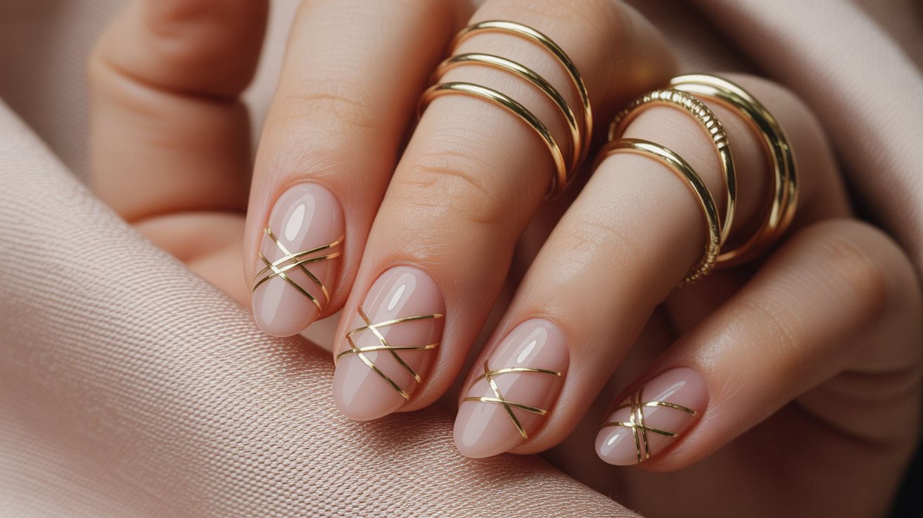 thread nail art