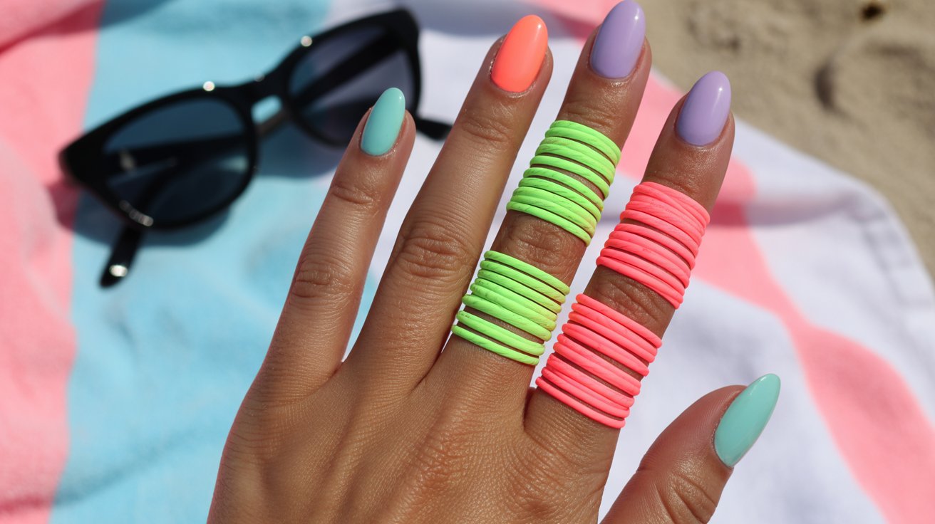 thread nail art
