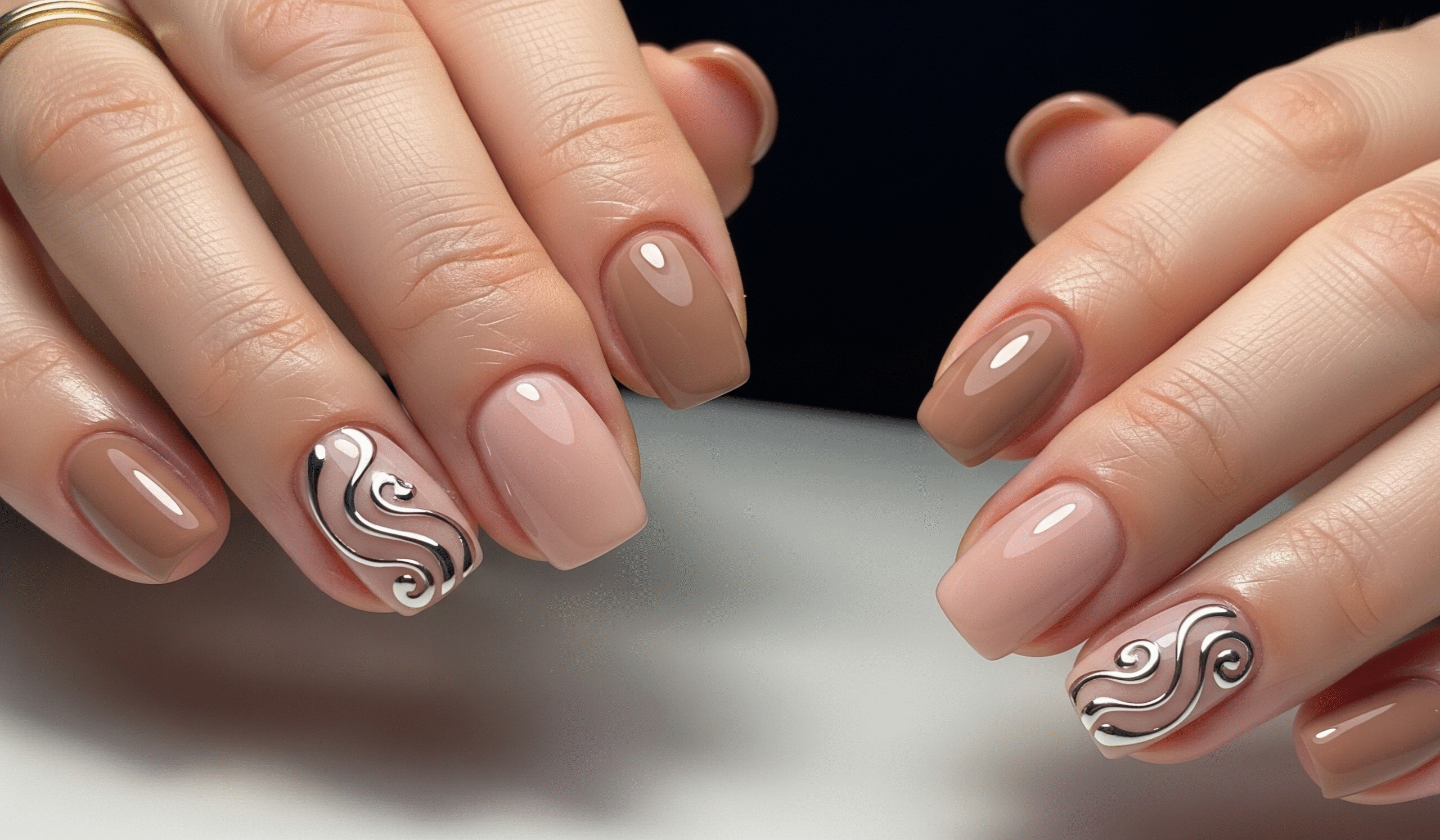 Pastel Chrome Swirls