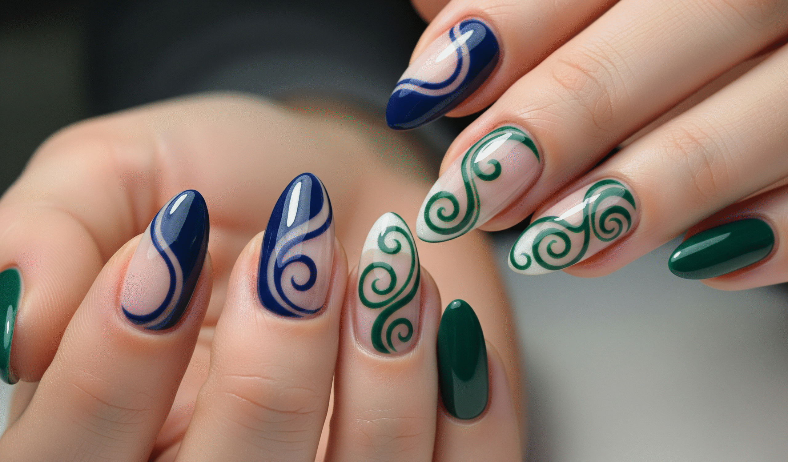 Pastel Chrome Swirls