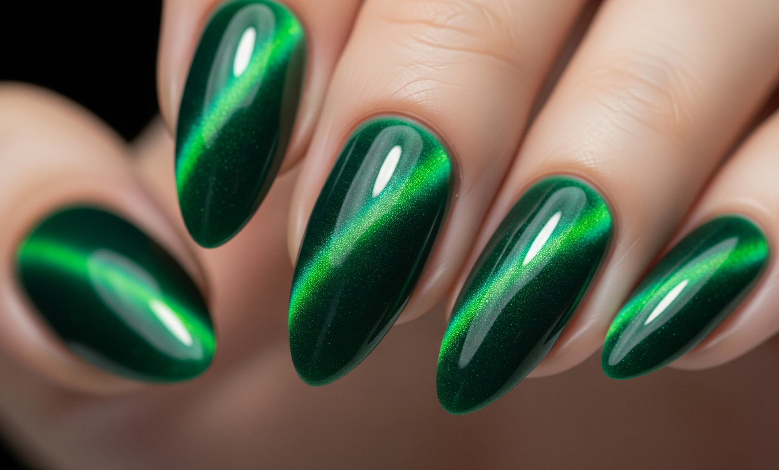 Cat Eye Gel Polish Nails