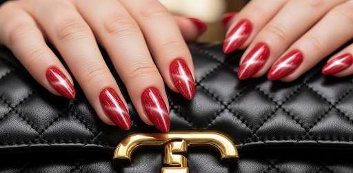 Cat Eye Gel Polish Nails