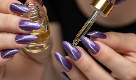 Cat Eye Gel Polish Nails