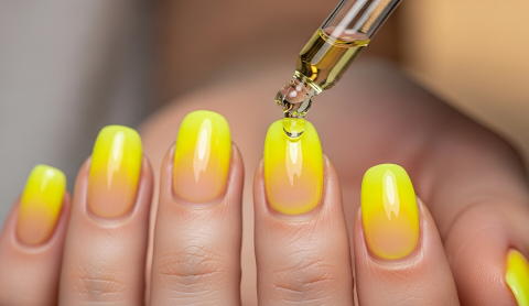Yellow Aura Nails