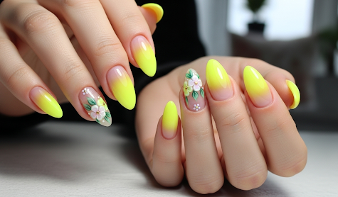 Yellow Aura Nails