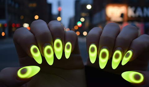 Yellow Aura Nails