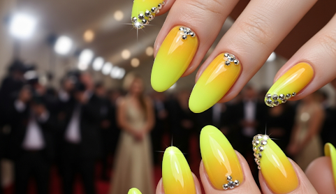 Yellow Aura Nails