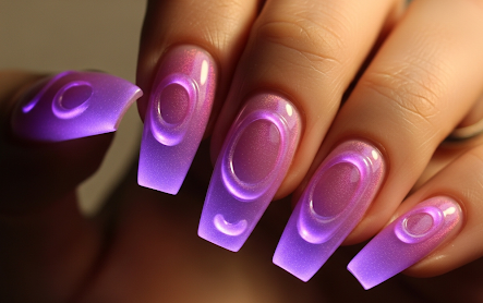 3D Aura Nails