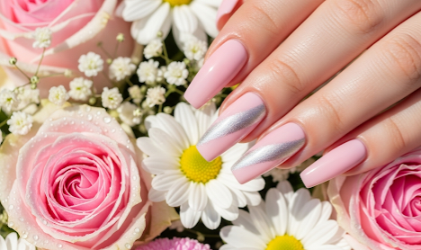 Diagonal Cat Eye Nails