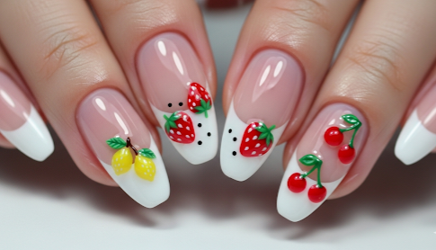 micro fruit nail inspiration