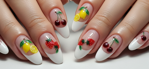 micro fruit nail inspiration