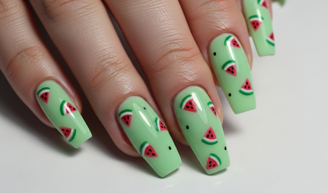 micro fruit nail inspiration