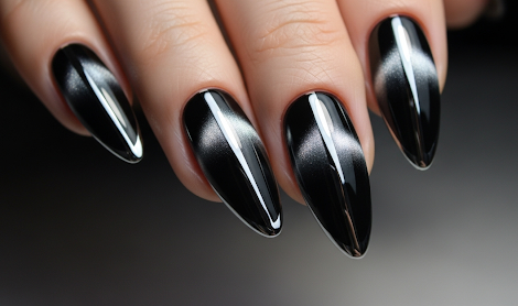 Vertical Cat Eye Nails