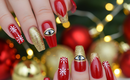 French Cat Eye Nails