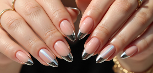 French Cat Eye Nails