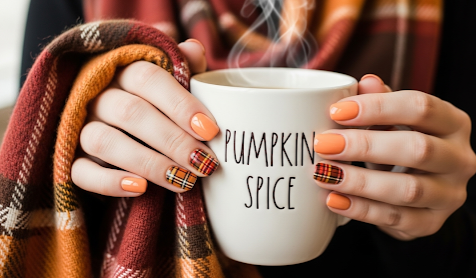 Pumpkin Spice Nail Art Trends for Fall 2025