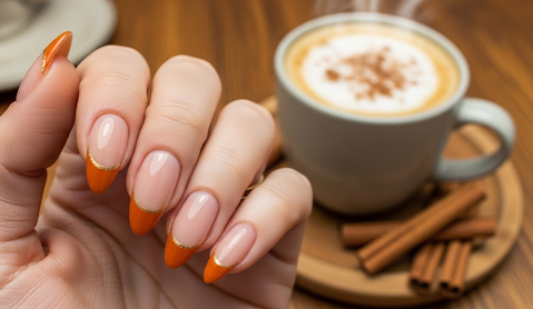 Pumpkin Spice Nail Art Trends for Fall 2025