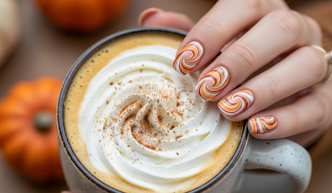 Pumpkin Spice Nail Art Trends for Fall 2025