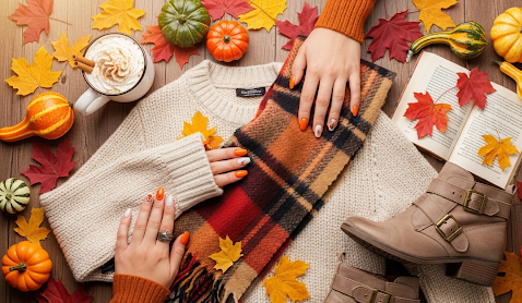 Pumpkin Spice Nail Art Trends for Fall 2025
