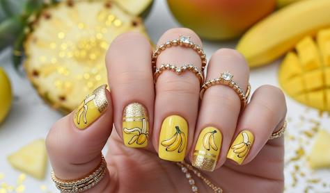 Banana Nail Art