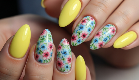 Yellow Spring Nail Ideas 2025