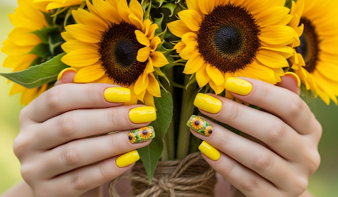 Yellow Spring Nail Ideas 2025