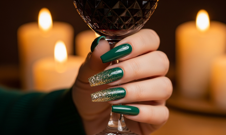Green Fall Nails 2025
