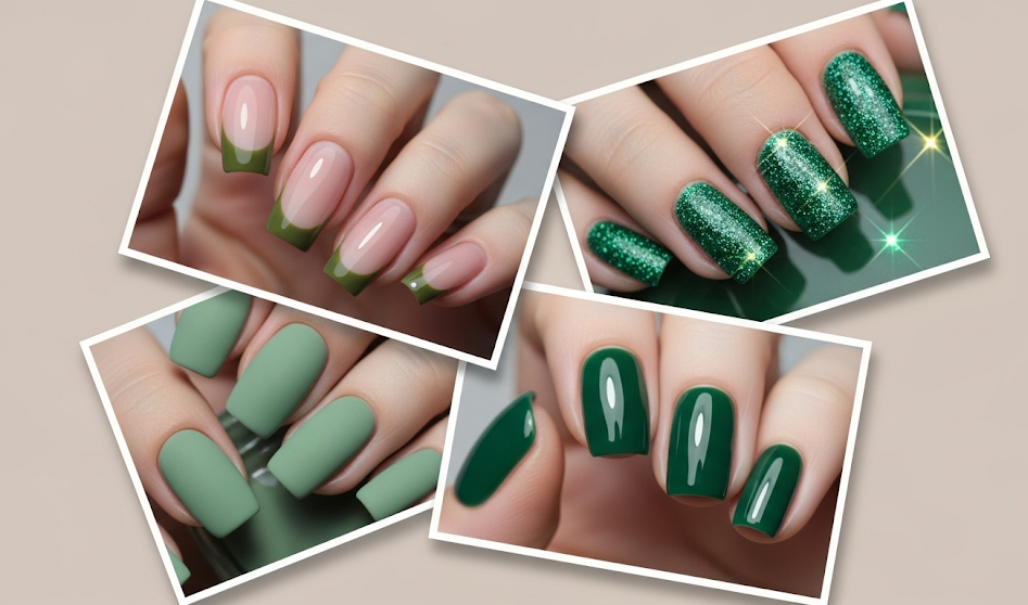 Green Fall Nails 2025