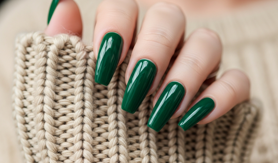 Green Fall Nails 2025