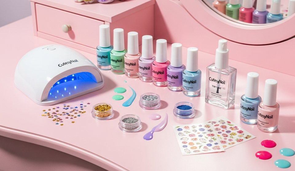 Glassy Nails Manicure Look