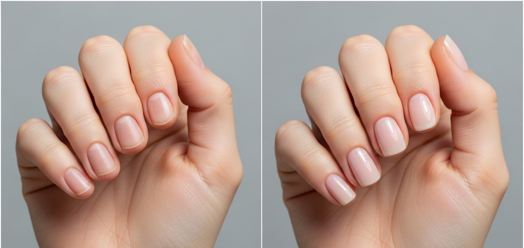 Glassy Nails Manicure Look