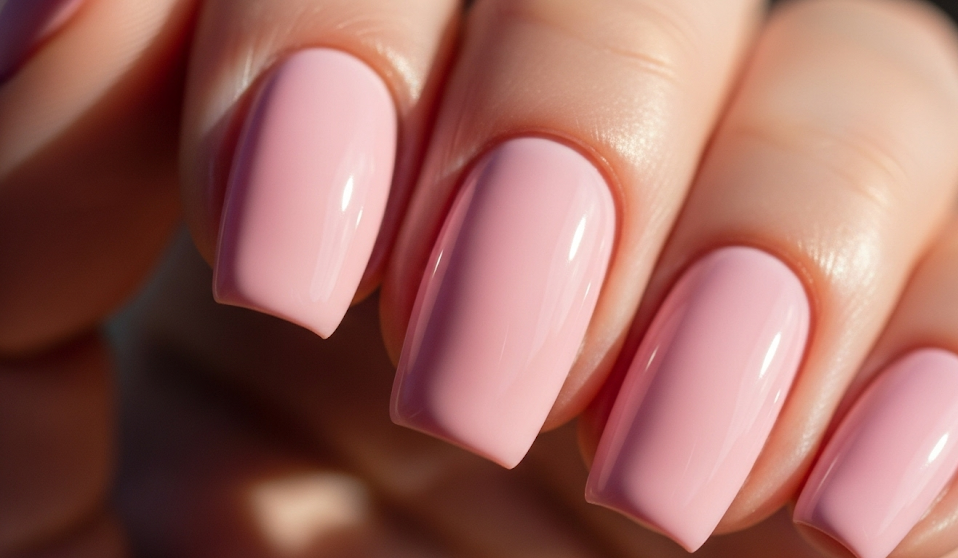 Glassy Nails Manicure Look