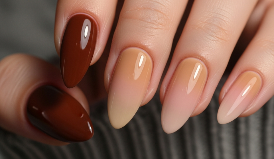 Fall Ombre Nails 2025