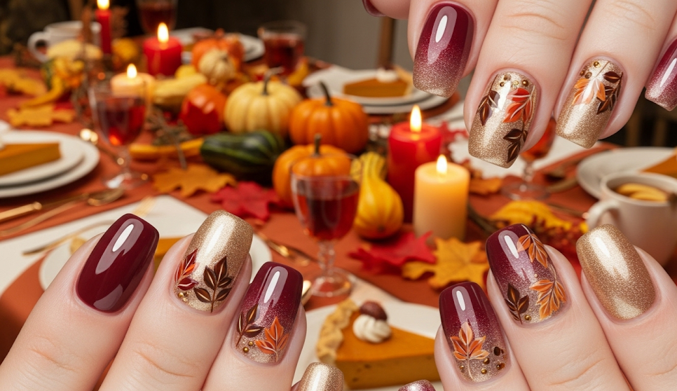 Fall Ombre Nails 2025