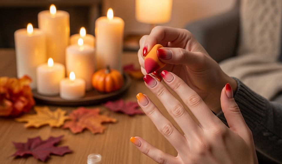 Fall Ombre Nails 2025